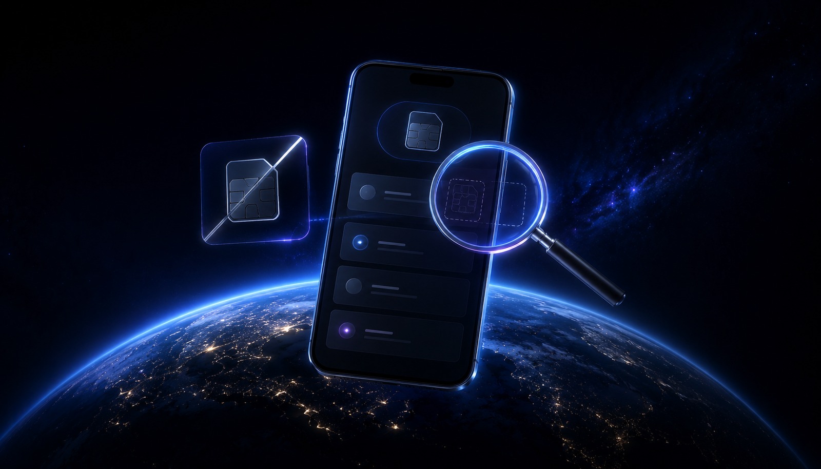 A phone with a missing eSIM option being inspected, representing Firsty Free not showing and troubleshooting.